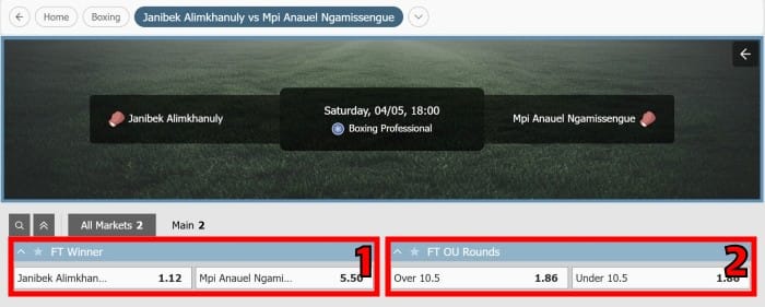 การพนันมวย ตลาด พนัน ทางเลือก